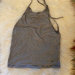 American Eagle Size Medium Stripped Halter Top